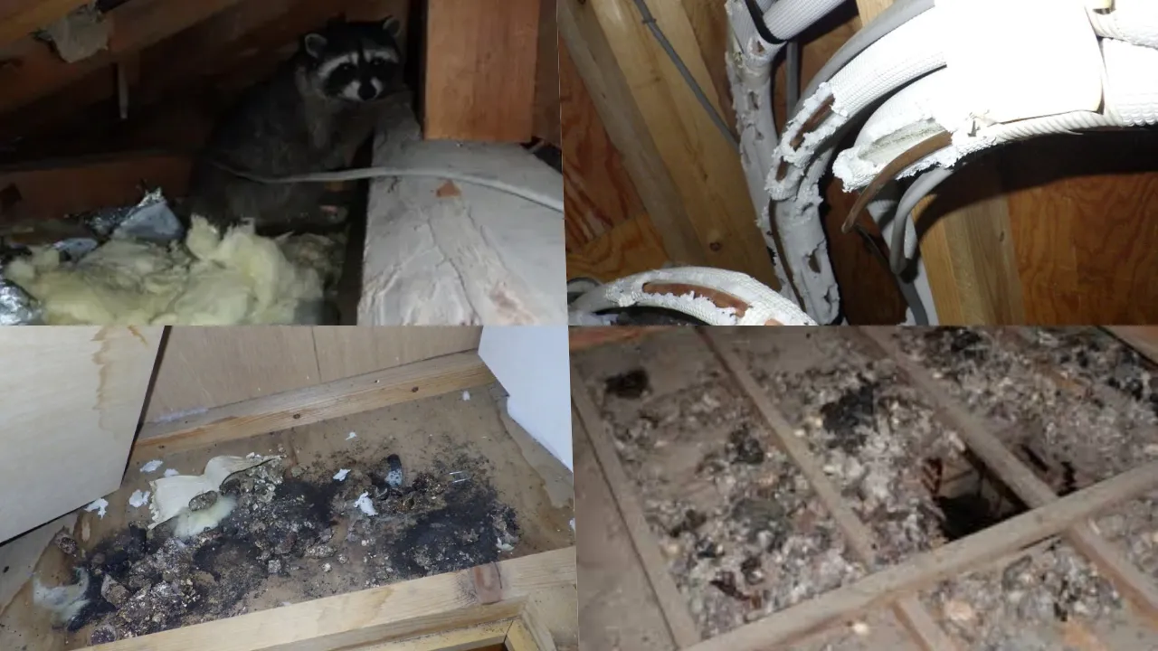 天井裏の害獣イメージ